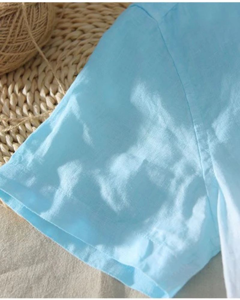 Aqua Blue Ombre Shirt-Funky Babaji