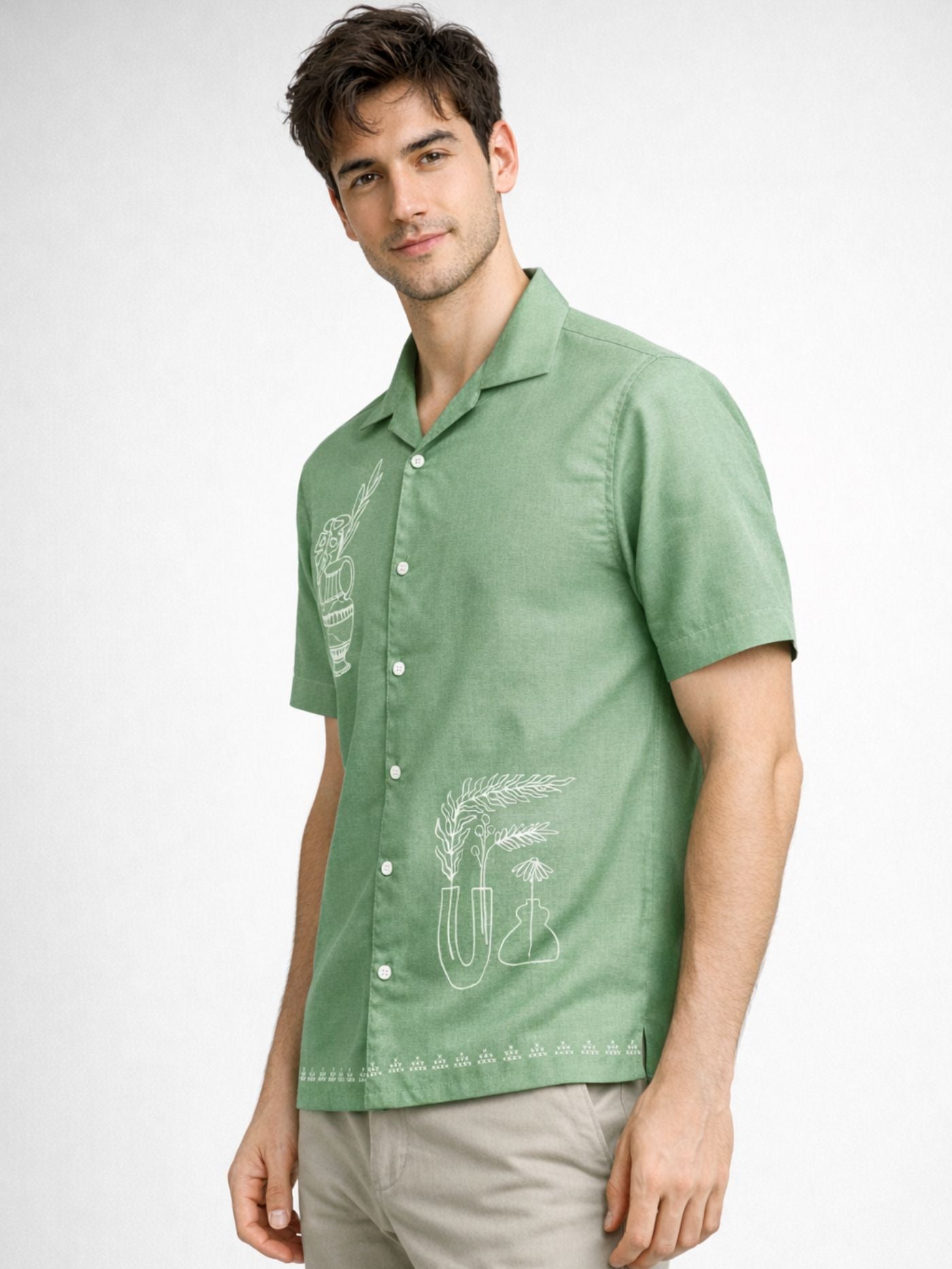 Artisan Sketch Sage Shirt