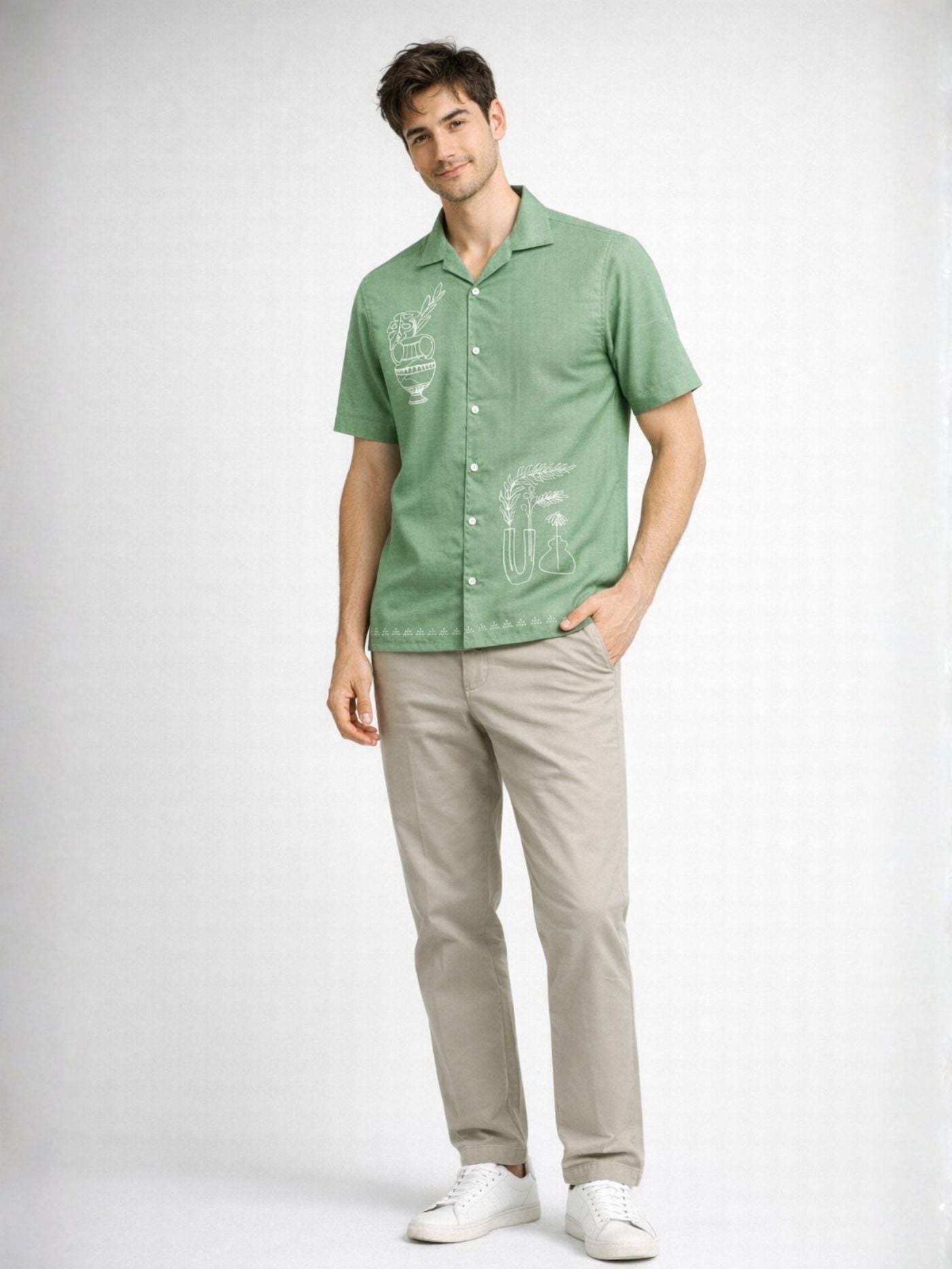 Artisan Sketch Sage Shirt