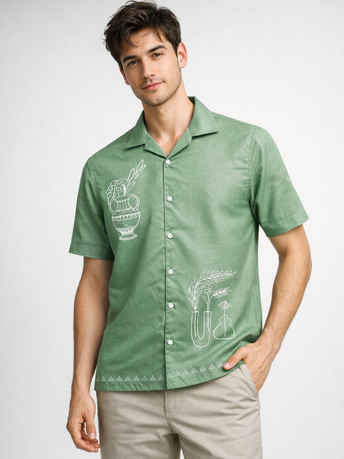 Artisan Sketch Sage Shirt