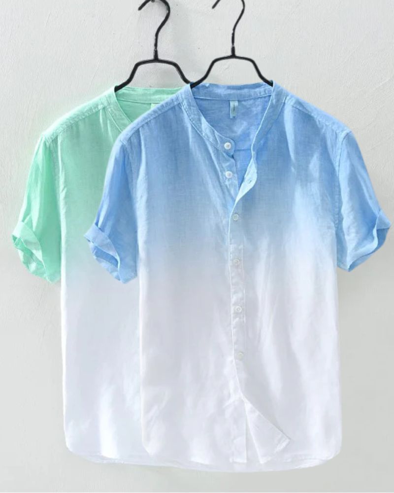 Aqua & Sky Ombre Shirt Duo